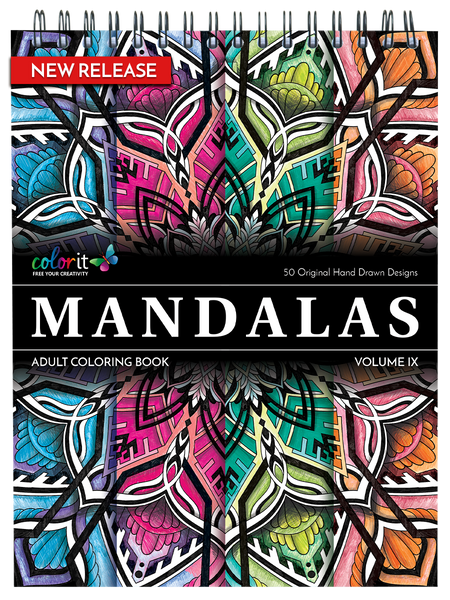 Bundle of 100 Mandalas Coloring Book Page