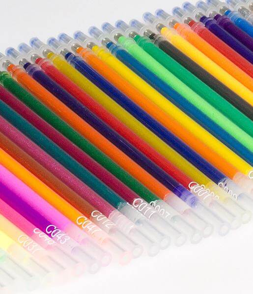 Glitter Gel Pen Refills - Set of 24 48 Glitter Refills To Gel Pens