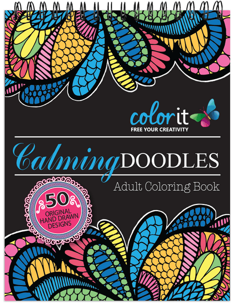 WINDING DOWN calming coloring books for adults: Variety coloring
