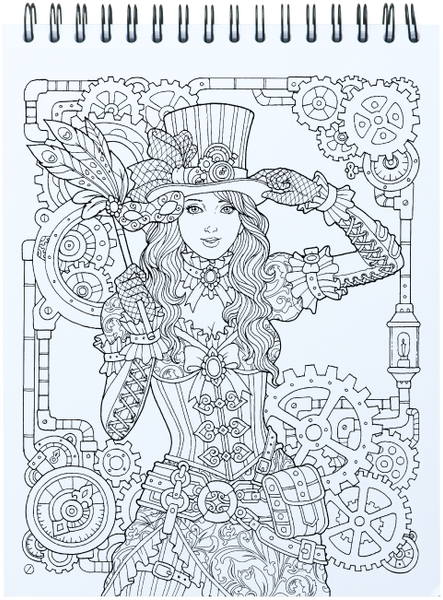  Steampunk Myths from Around the World: Adult Coloring