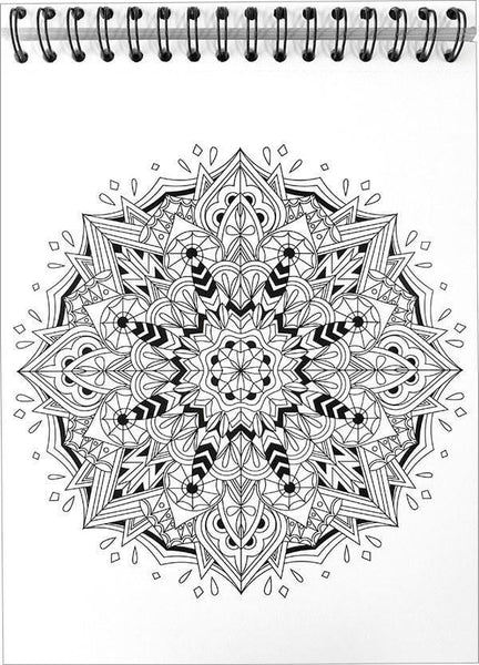 ColorIt Mandalas to Color Volume IV Coloring Book for Adults Relaxation, 50  Single-Sided Designs, Thick Smooth Paper, Spiral Binding, USA Printed, Lay  Flat Hardback Book Covers, Ink Blotter Paper