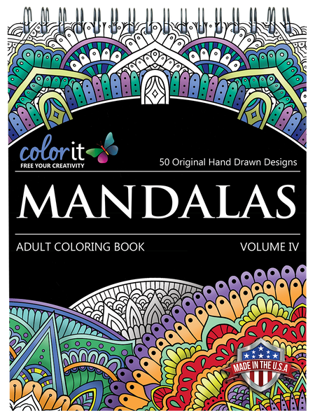 ColorIt Modern Art Adult Coloring Book for Stress Relief, 50