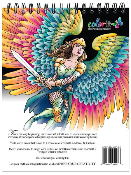 Mythical Creatures Coloring Book for Adults – Young Dreamers Press