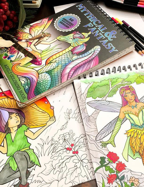 Adult Coloring Markers and Gel Pens Product Demos, Coloring in Christmas  Cuties