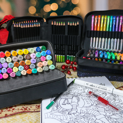60 Dual Tip Art Markers Set For Coloring – Double Sided Artist