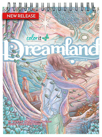 ColorIt Dreamland, Volume II Coloring Book for Adults Illustrated By Kring Demetrio, Hasby Mubarok, and Jackielou Pareja