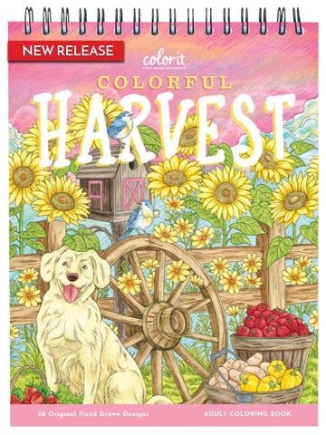 ColorIt Colorful Harvest Coloring Book