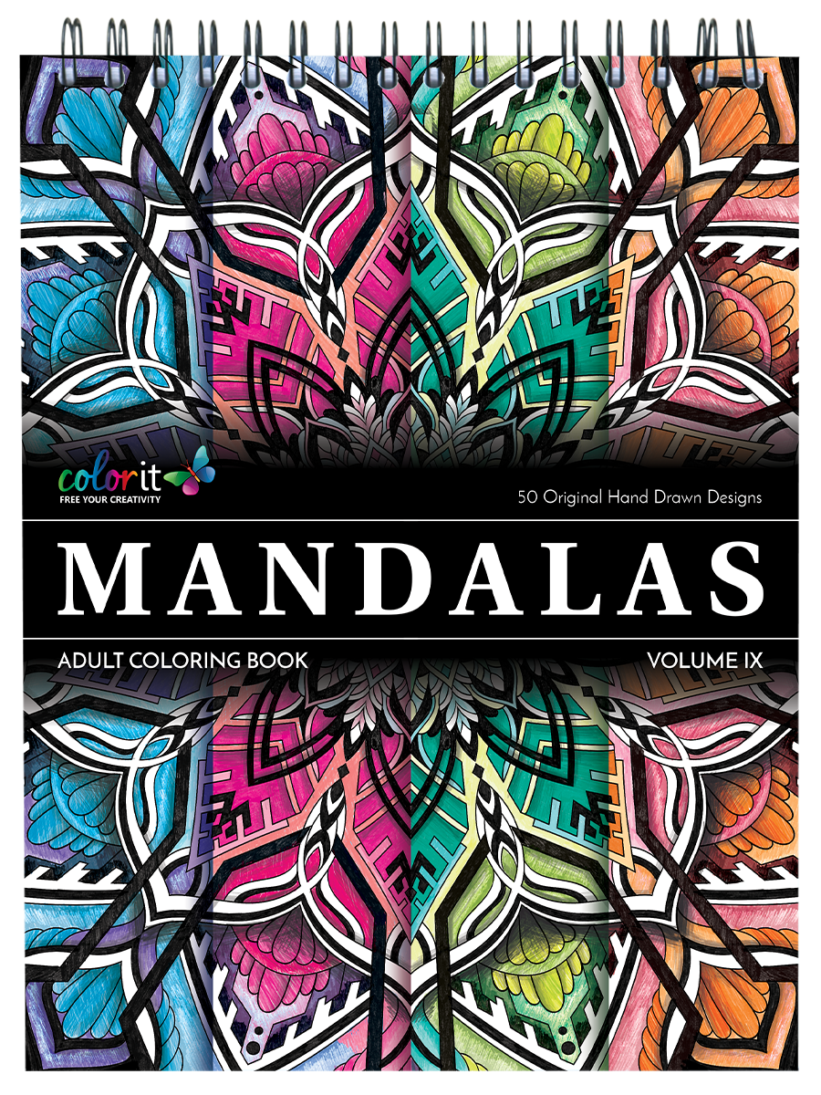 ColorIt Mandalas To Color, Volume IX Coloring Book for Adults Illustrated By Terbit Basuki