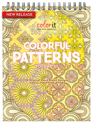 ColorIt Colorful Patterns, Volume III adult coloring book