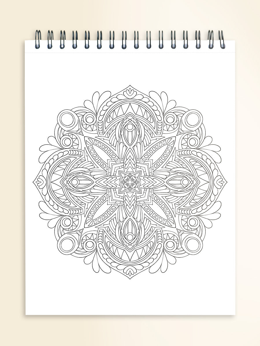 ColorIt Mandalas to Color Volume 6 adult coloring book - mandalas adult coloring books - sample illustration 1