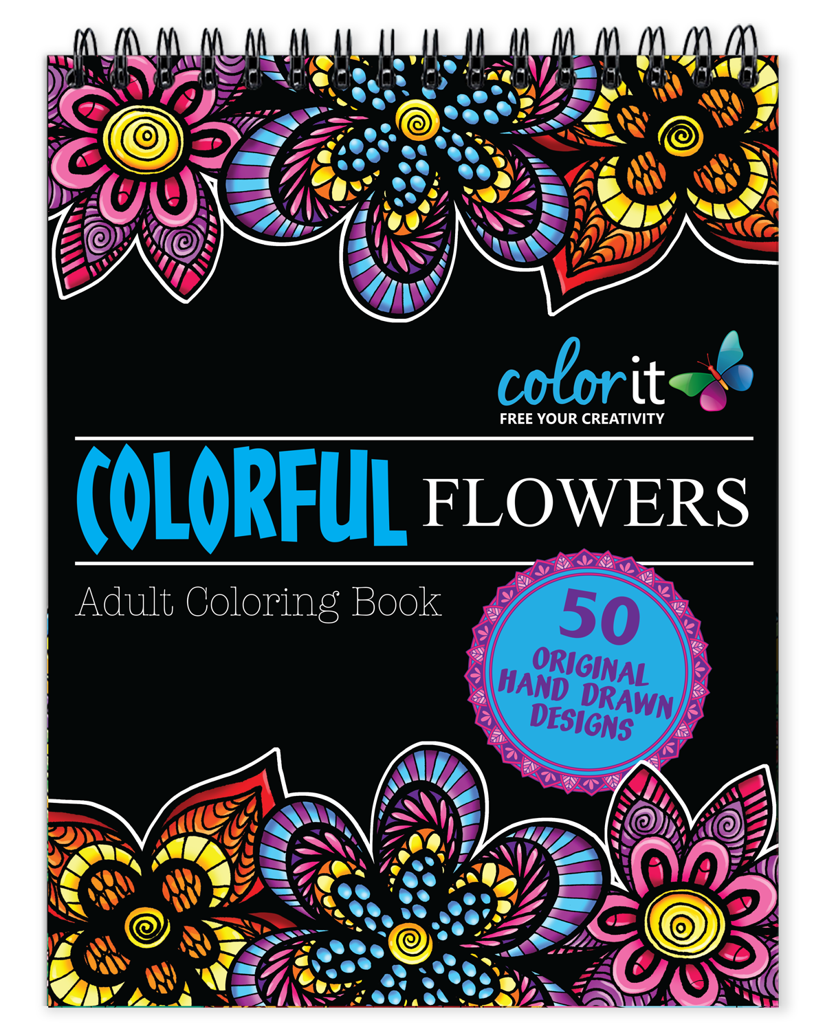 ColorIt - Colorful Flowers (Volume 1) Coloring Book Review - Coloring Queen