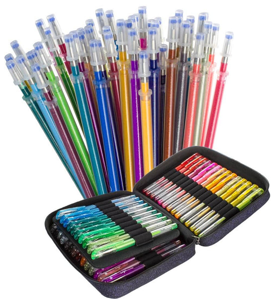  ColorIt Gel Pens For Adult Coloring Books 96 Pack - 48 Premium  Quality Gel Pens and Gel Markers for Adult Coloring with 48 Matching  Refills (96 Count Gel Pens) : Office Products