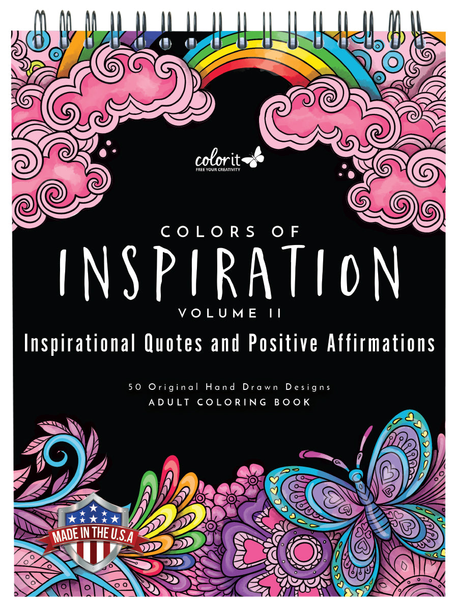 Color & Frame - Inspiration (Adult Coloring Book)Spiral-bound by New Seasons