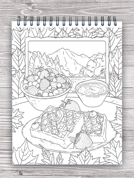 Tiny Eats and Treats Coloring Book, Coloring Books for Adults
