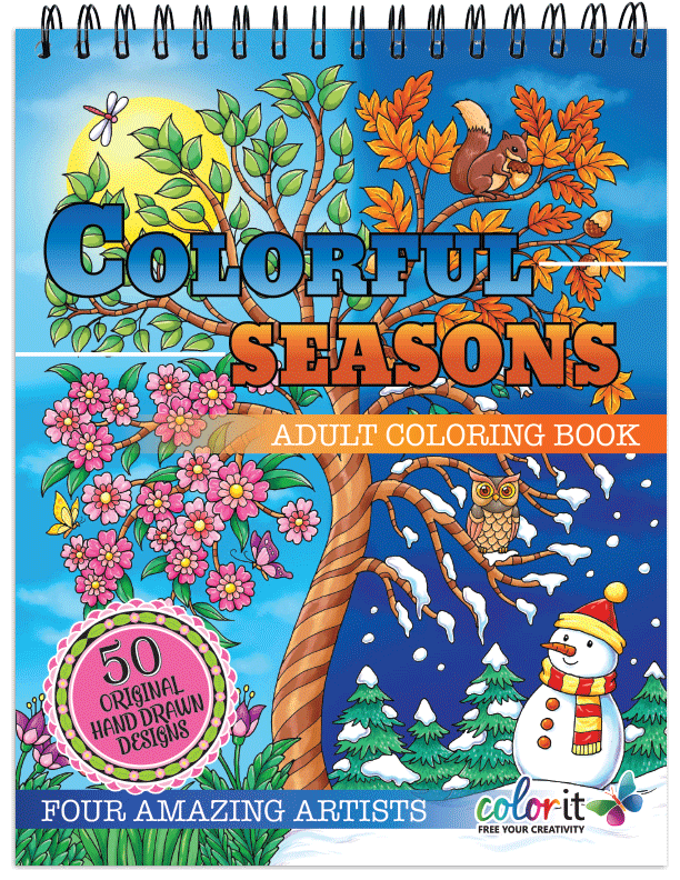 Mandalas II Adult Coloring Book - Features 50 Original Hand Drawn Designs Printe