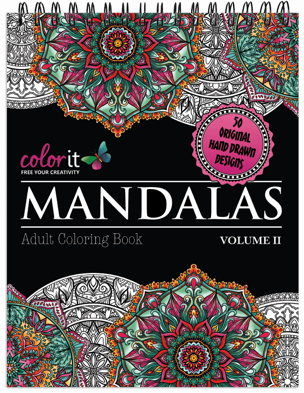 50 Easy Mandalas: An Adult Coloring Book with Fun, Simple, Easy