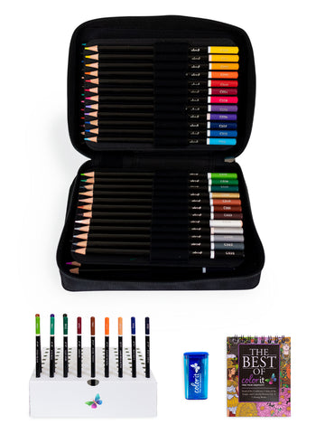 60 Colors Dual Tips Marker Pen Set with Zipper Carrying Bag, 1