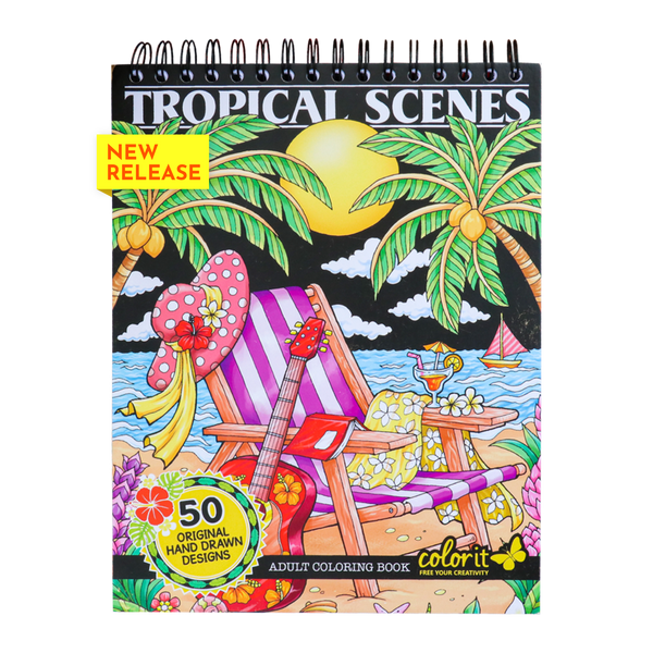 Tropical Forest Coloring Book for Adults Graphic by Sybirko Art Workshop ·  Creative Fabrica