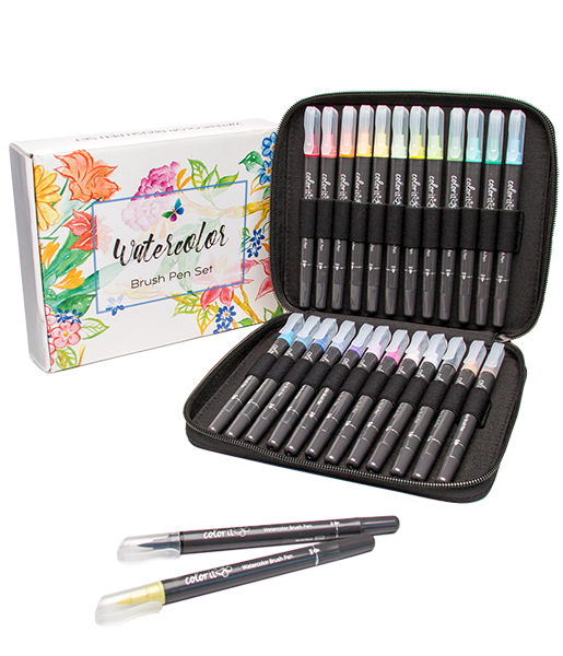 Premium Ink Gel Pens Set With Case Includes 96 Artist Quality