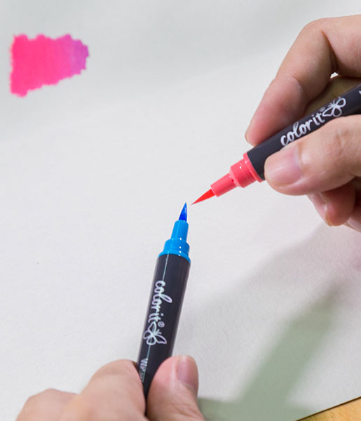NEW Sharpie Brush Pen Demo - Blending Markers, Brush Tip Pens